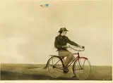 Andrew Wyeth, Boy on Bicycle with Feather, Color lithograph