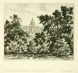 Benson Bond Moore, Five Etchings: the Capitol from Eckington