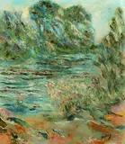 Pierre Eugène Montézin, Impressionist Landscape, Oil on board