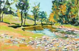 Michael Francis, Hughs River, 2000, Watercolor and goache on paper