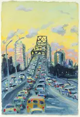 Michael Francis, Untitled, JACKSONVILLE, 2001, gouache and watercolor on handmade paper