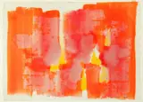 Kenneth Young, Untitled Orange and Yellow, Watercolor on paper