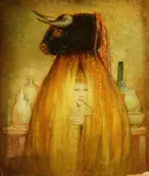 Arturo Piletti, Spanish Game, Oil on panel