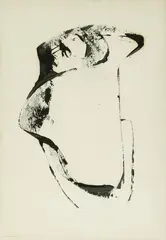Carlos Poveda, Seated Man, Oil on paper
