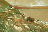 Corwin Knapp Linson, By the Sea of Galilee, Watercolor on gouache