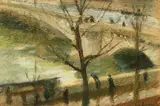 René Levrel, Along the Seine, Gouache