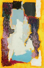 Composition by Chana Orloff, Oil on board, sold Mar 2004