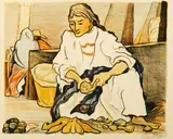 Pablo O'Higgins, Woman Preparing Meal