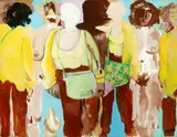 Enrique Barilari, Seven Women, Oil on canvas