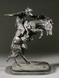Bronco Buster by Frederic Remington, Bronze - Height: 33 in, offered May 2004