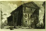 Giovanni Battista Piranesi, "Veduta del Tempio di Bacco", Engraving and etching