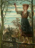 Otto Piltz, Evening Thoughts, Oil on canvas