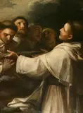Guido Reni, Untitled, DOMINICAN SAINT WITH FLOWERS, oil on canvas