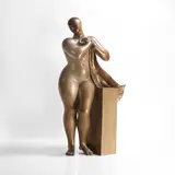 Luigi Galligani, Study of a nude, patinated bronze