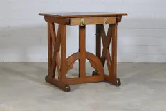Awn Pugin, Oak writing table, c.1840