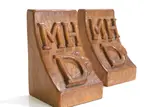 Robert 'Mouseman' Thompson, Pair of carved oak bookends