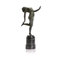 Karl Perl, Dancing nude female, bronze