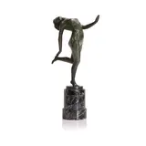 Karl Perl, Dancing nude female, bronze