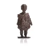 Pieter d'Hont, 'Sebastian in Jas', c.1960, a stylised bronze model of a young boy