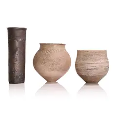 Jason Wason, Two studio pottery vessels in white