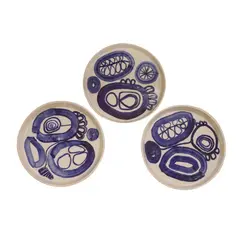 Simon Carroll, Group of three studio pottery dishes