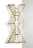 Peter Collingwood, 'M.113 No.35', a macrogauze wall hanging of woven linen and steel