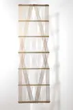 Peter Collingwood, 'M.27 No.15', a macrogauze wall hanging of woven linen and steel