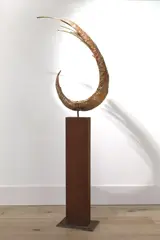 Alfred Duerst, 'The Prawn' signed 'A Duerst, copper and brass