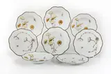 Alberto Pinto, Part ' Les Champignons' Limoges porcelain table service, each enamelled with mushrooms and insects