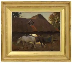 Frederick Hall, Untitled, oil on board 33 x 41cm