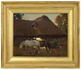 Frederick Hall, Untitled, oil on board 33 x 41cm