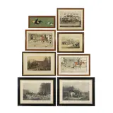 Cecil Aldin, Untitled, 1884 overpainted lithograph in colours image 38 x 63cm (8)