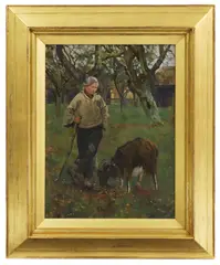 Edward George Hobley, Untitled, oil on canvas 61.5 x 46cm Provenance: Phillips