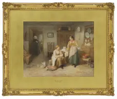 Samuel McCloy, Untitled, watercolour heightened with white 36 x 46.5cm