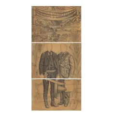 Juan O'Gormann, Study for Tierra y Libertad (Triptych)