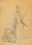 Juan O'Gormann, Study for Virgen de Guadalupe