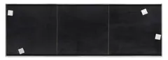 Joe Goode, Untitled (Black Photo Cloud Triptych), oil on canvas