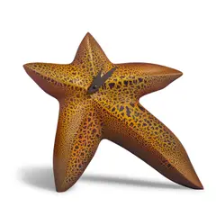 Wendell Castle, Vargo Clock, polychromed jelutong, mahogany, brass, veneer, quartz movement, incised 'W