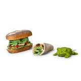 David Gilhooly, Group of Three Sculptures (Frog Burrito, Frog Sandwich, and Frog Popsicle)