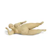 Esther Shimazu, Bruiser Sidestroke, reduction fired stoneware, incised 'E Shimazu 2002' on underside