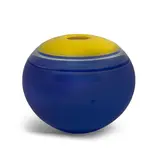 Sonja Blomdahl, Spherical Vessel, hand-blown incalmo glass, etched 'Sonja SP888'