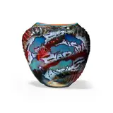 William Morris, 'Petroglyph Vessel', blown glass, etched 'William Morris 1988'