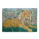 Ira Yeager, Untitled (Lion in Flowers)
