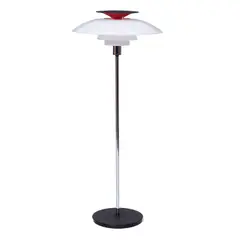 PH 80 Floor Lamp by Poul Henningsen, for Louis Poulsen, acrylic, chromed steel, plastic, sold Jul 2024
