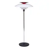 PH 80 Floor Lamp by Poul Henningsen, for Louis Poulsen, acrylic, chromed steel, plastic, sold Jul 2024