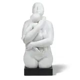 Armando Amaya, Madre y Niño, marble, incised 'amaya 1992'