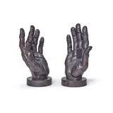Adam Kurtzman, Pair of Hands, patinated bronze, each signed, editioned and dated 'ADAM KURTZMAN 18/50 04' and stamped 'BLACKMAN CRUZ' with monogram