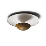 Gino Sarfatti, Ceiling Light, brass, enameled metal