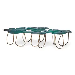 Paula Swinnen, Lilypad Coffee Table, patinated bronze, gilt bronze