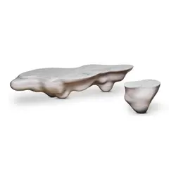 Joris Laarman, Cumulus Table, from the edition of 20, carved, polished Stratio Olympico marble, incised 'JoRis Laarman, 5/20' on underside